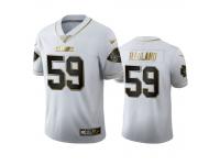 Men Reggie Ragland Chiefs White 100th Season Golden Edition Jersey