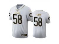 Men Roquan Smith Bears White 100th Season Golden Edition Jersey