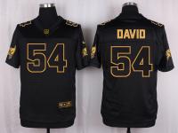 Men Tampa Bay Buccaneers #54 Lavonte David Pro Line Black Gold Collection Jersey