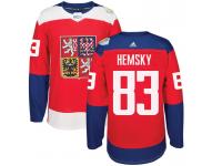 Men Team Czech Republic #83 Ales Hemsky 2016 World Cup of Hockey Red Adidas Jerseys