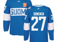 Men Team Finland #27 Joonas Donskoi 2016 World Cup of Hockey Blue Adidas Jerseys