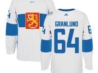 Men Team Finland #64 Mikael Granlund 2016 World Cup of Hockey White Adidas Jerseys