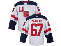 Men Team USA #67 Max Pacioretty 2016 World Cup of Hockey White Jerseys