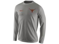 Men Texas Longhorns Nike Performance Legend Long Sleeve T-Shirt - Gray