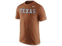 Men Texas Longhorns Nike Wordmark T-Shirt - Burnt Orange
