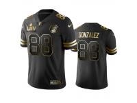 Men Tony Gonzalez Chiefs Black Super Bowl LIV Golden Edition Jersey