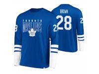 Men Toronto Maple Leafs #28 Connor Brown Tri-Blend Blue-White Jersey