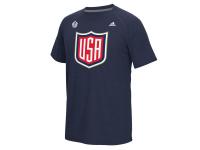 Men US Hockey adidas 2016 World Cup of Hockey Primary Logo Ultimate climalite T-Shirt - Navy
