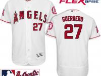 Men Vladimir Guerrero Los Angeles Angels Home Authentic On-Field Flexbase Jersey by Majestic