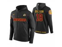 Men Washington Redskins #18 Josh Doctson Black Circuit Wordmark Pullover Hoodie