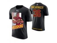 Men Washington Redskins D. J. Swearinger #36 Black Cartoon And Comic Artistic Painting T-Shirt