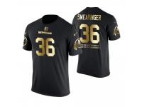 Men Washington Redskins D. J. Swearinger #36 Metall Dark Golden Special Limited Edition With Message T-Shirt