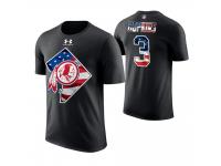 Men Washington Redskins Dustin Hopkins #3 Stars and Stripes 2018 Independence Day American Flag T-Shirt