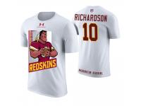 Men Washington Redskins Paul Richardson #10 White Cartoon And Comic Artistic Painting T-Shirt