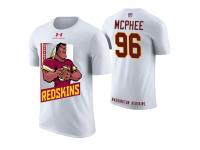 Men Washington Redskins Pernell McPhee #96 White Cartoon And Comic Artistic Painting T-Shirt