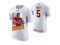 Men Washington Redskins Tress Way #5 White Cartoon And Comic Artistic Painting T-Shirt