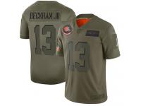 Men's #13 Limited Odell Beckham Jr. Camo Football Jersey Cleveland Browns 2019 Salute to Service