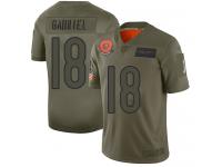 Men's #18 Limited Taylor Gabriel Camo Football Jersey Chicago Bears 2019 Salute to Service