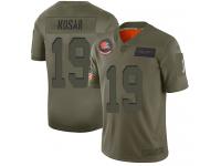 Men's #19 Limited Bernie Kosar Camo Football Jersey Cleveland Browns 2019 Salute to Service