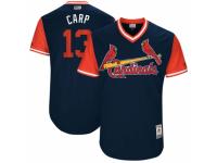 Men's 2017 Little League World Series St. Louis Cardinals #13 Matt Carpenter Carp Navy Jersey