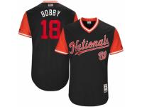 Men's 2017 Little League World Series Washington Nationals #18 Ryan Raburn Bobby Navy Jersey