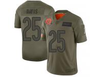 Men's #25 Limited Mike Davis Camo Football Jersey Chicago Bears 2019 Salute to Service