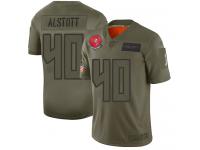 Men's #40 Limited Mike Alstott Camo Football Jersey Tampa Bay Buccaneers 2019 Salute to Service