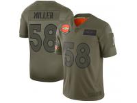 Men's #58 Limited Von Miller Camo Football Jersey Denver Broncos 2019 Salute to Service