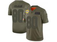Men's #80 Limited Jimmy Graham Camo Football Jersey Green Bay Packers 2019 Salute to Service