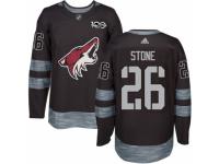 Men's Adidas Arizona Coyotes #26 Michael Stone Premier Black 1917-2017 100th Anniversary NHL Jersey