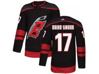 Men's Adidas Carolina Hurricanes #17 Rod Brind'Amour Black Alternate Authentic NHL Jersey