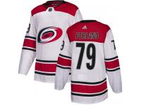 Men's Adidas Carolina Hurricanes #79 Michael Ferland White Away Authentic NHL Jersey
