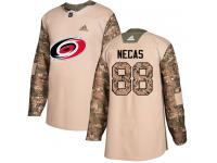 Men's Adidas Carolina Hurricanes #88 Martin Necas Camo Authentic Veterans Day Practice NHL Jersey