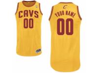 Men's Adidas Cleveland Cavaliers Customized Authentic Gold Alternate NBA Jersey