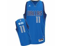 Men's Adidas Dallas Mavericks #11 JaVale McGee Swingman Royal Blue Road NBA Jersey