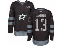 Men's Adidas Dallas Stars #13 Mattias Janmark Premier Black 1917-2017 100th Anniversary NHL Jersey