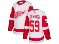 Men's Adidas Detroit Red Wings #59 Tyler Bertuzzi Authentic White Away NHL Jersey