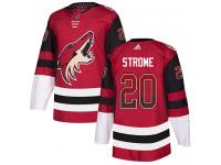Men's Adidas Dylan Strome Authentic Maroon NHL Jersey Arizona Coyotes #20 Drift Fashion
