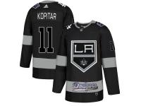 Men's Adidas Los Angeles Kings X Dodgers #11 Anze Kopitar Black Authentic City Joint Name Stitched Jersey