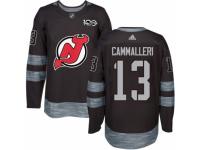 Men's Adidas New Jersey Devils #13 Mike Cammalleri Premier Black 1917-2017 100th Anniversary NHL Jersey