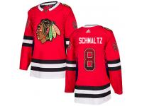 Men's Adidas NHL Chicago Blackhawks #8 Nick Schmaltz Authentic Jersey Red Drift Fashion Adidas