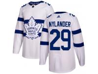 Men's Adidas NHL Toronto Maple Leafs #29 William Nylander Authentic Jersey White 2018 Stadium Series Adidas