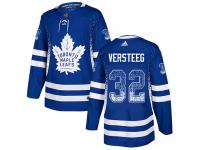 Men's Adidas NHL Toronto Maple Leafs #32 Kris Versteeg Authentic Jersey Blue Drift Fashion Adidas