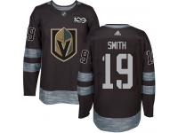 Men's Adidas NHL Vegas Golden Knights #19 Reilly Smith Authentic Jersey Black 1917-2017 100th Anniversary Adidas