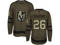 Men's Adidas NHL Vegas Golden Knights #26 Paul Stastny Authentic Jersey Green Salute to Service Adidas