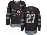 Men's Adidas Philadelphia Flyers #27 Ron Hextall Premier Black 1917-2017 100th Anniversary NHL Jersey