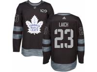 Men's Adidas Toronto Maple Leafs #23 Brooks Laich Premier Black 1917-2017 100th Anniversary NHL Jersey