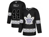 Men's Adidas Toronto Maple Leafs #44 Morgan Rielly Black Authentic Team Logo Fashion NHL Jersey