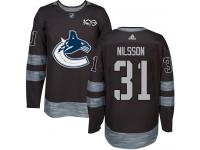 Men's Adidas Vancouver Canucks #31 Anders Nilsson Black Authentic 1917-2017 100th Anniversary NHL Jersey