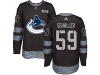 Men's Adidas Vancouver Canucks #59 Tim Schaller Black Authentic 1917-2017 100th Anniversary NHL Jersey